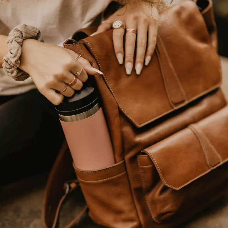 Ellington Full-Grain Leather Backpack