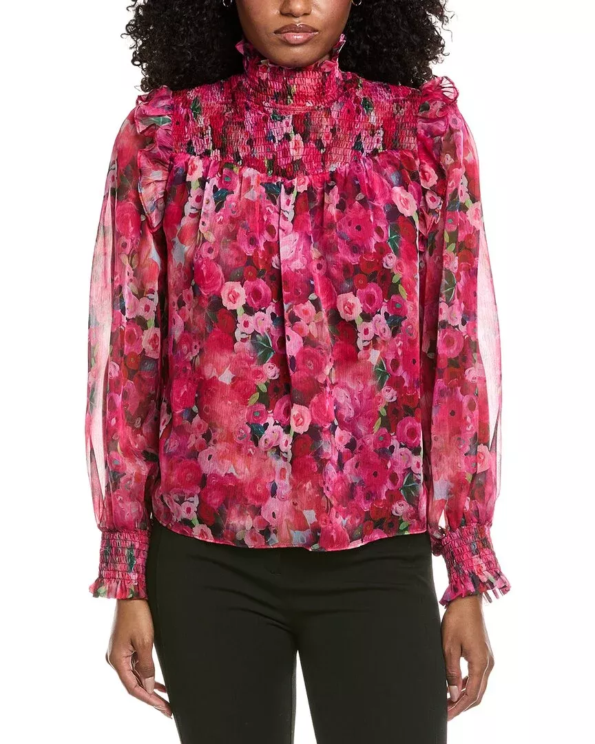 Fate Print Chiffon Blouse