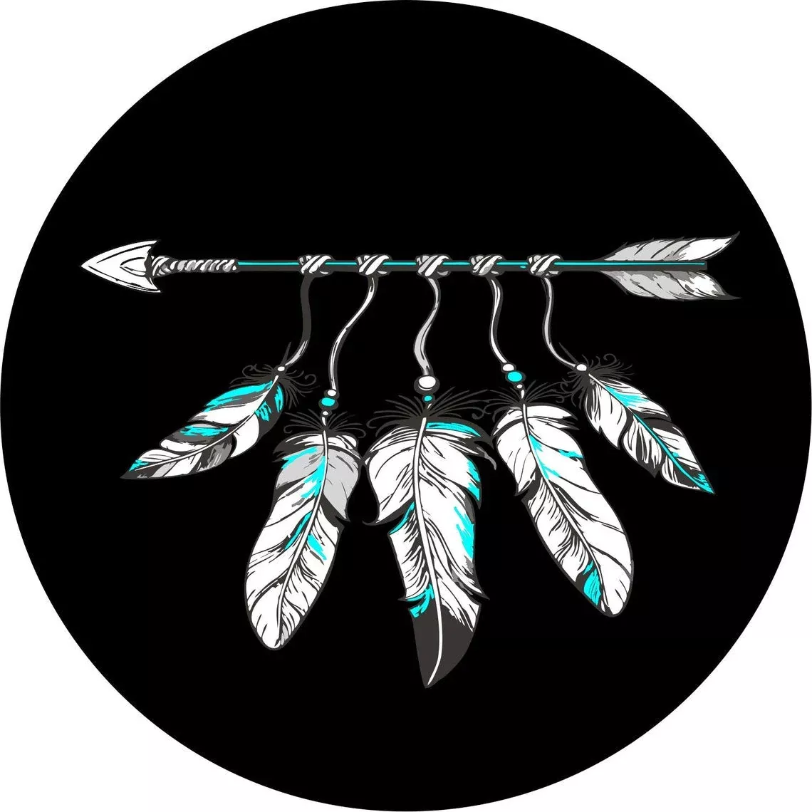 Feather and Arrow in Any Color