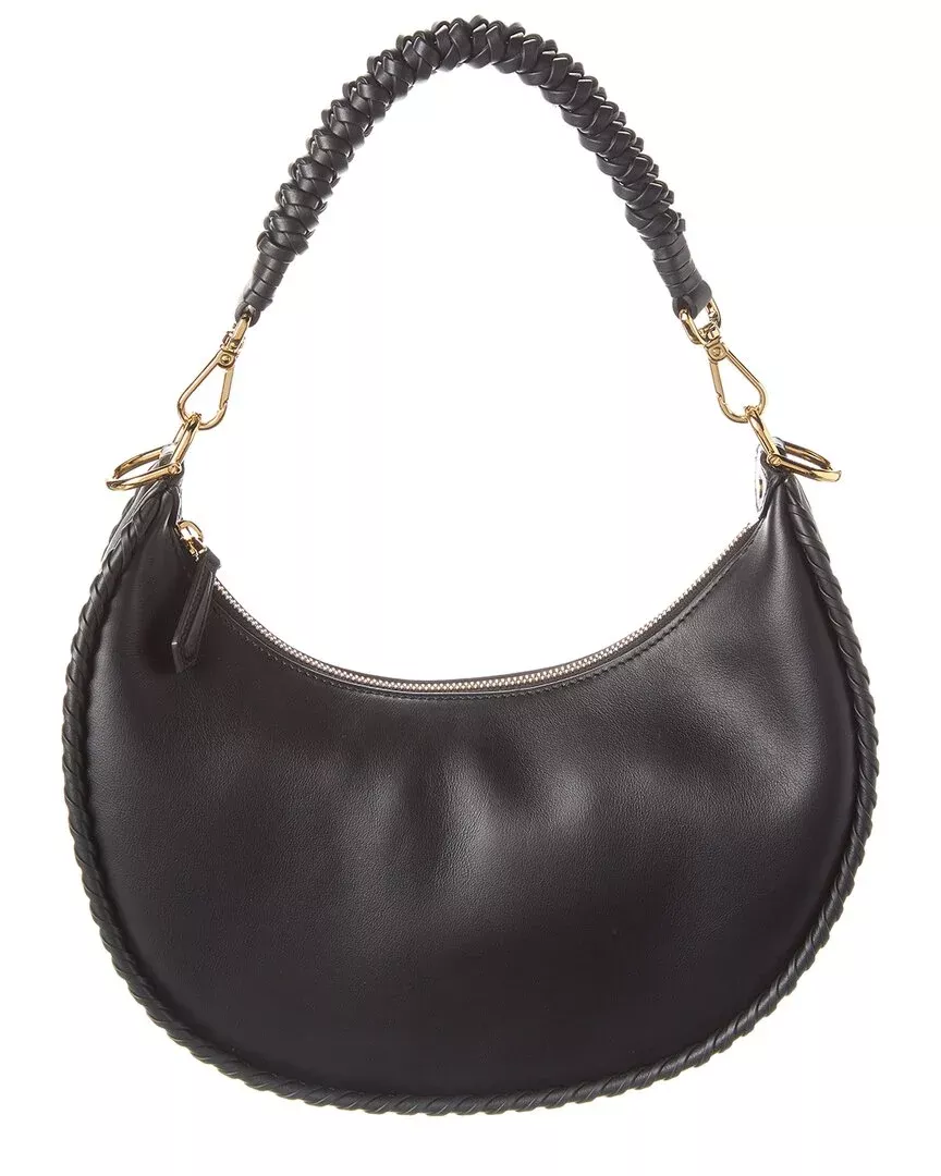 Fendi Fendigraphy Small Leather Hobo Bag