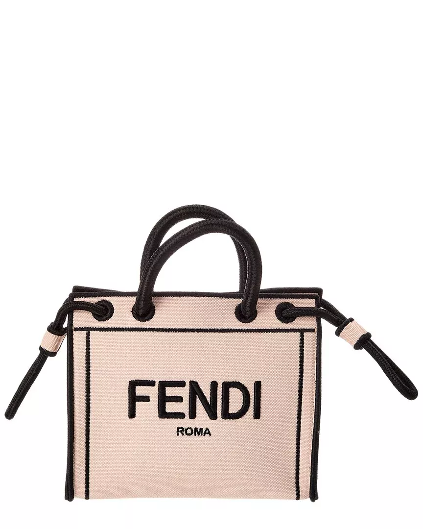 Fendi Roma Mini Canvas Tote (Authentic Pre-Loved)