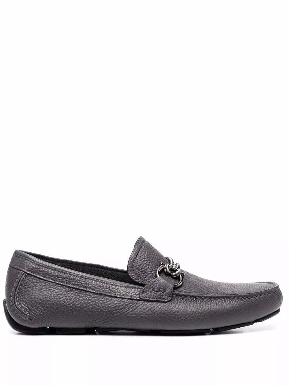 Ferragamo Gancini Pebbled Driving Shoes