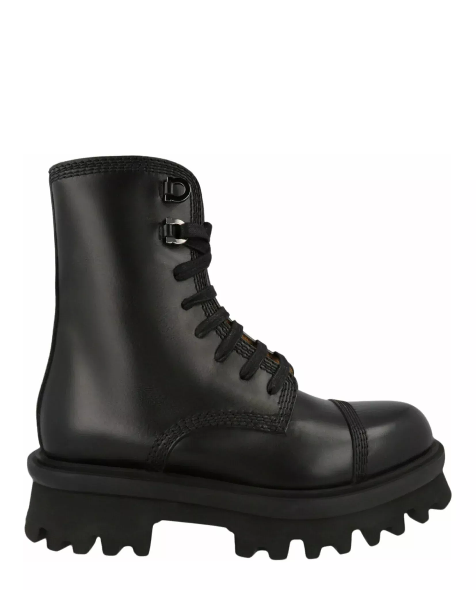 Ferragamo Mens Faraway Demi Combat Boots
