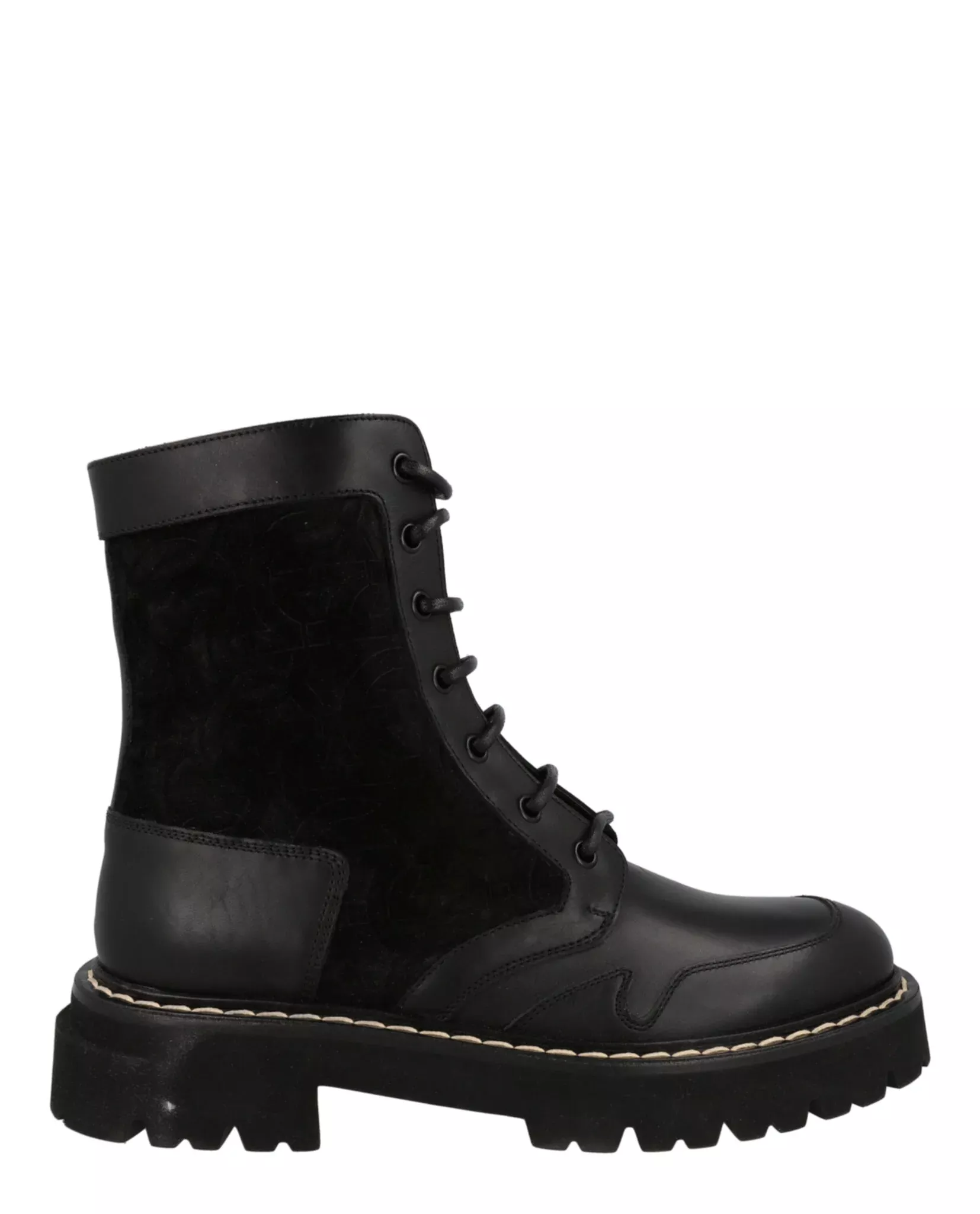 Ferragamo Mens Iuri Combat Boots