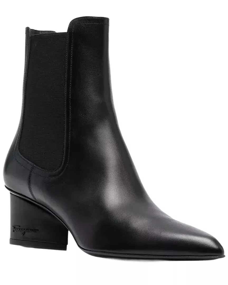 Ferragamo Velta Leather Bootie