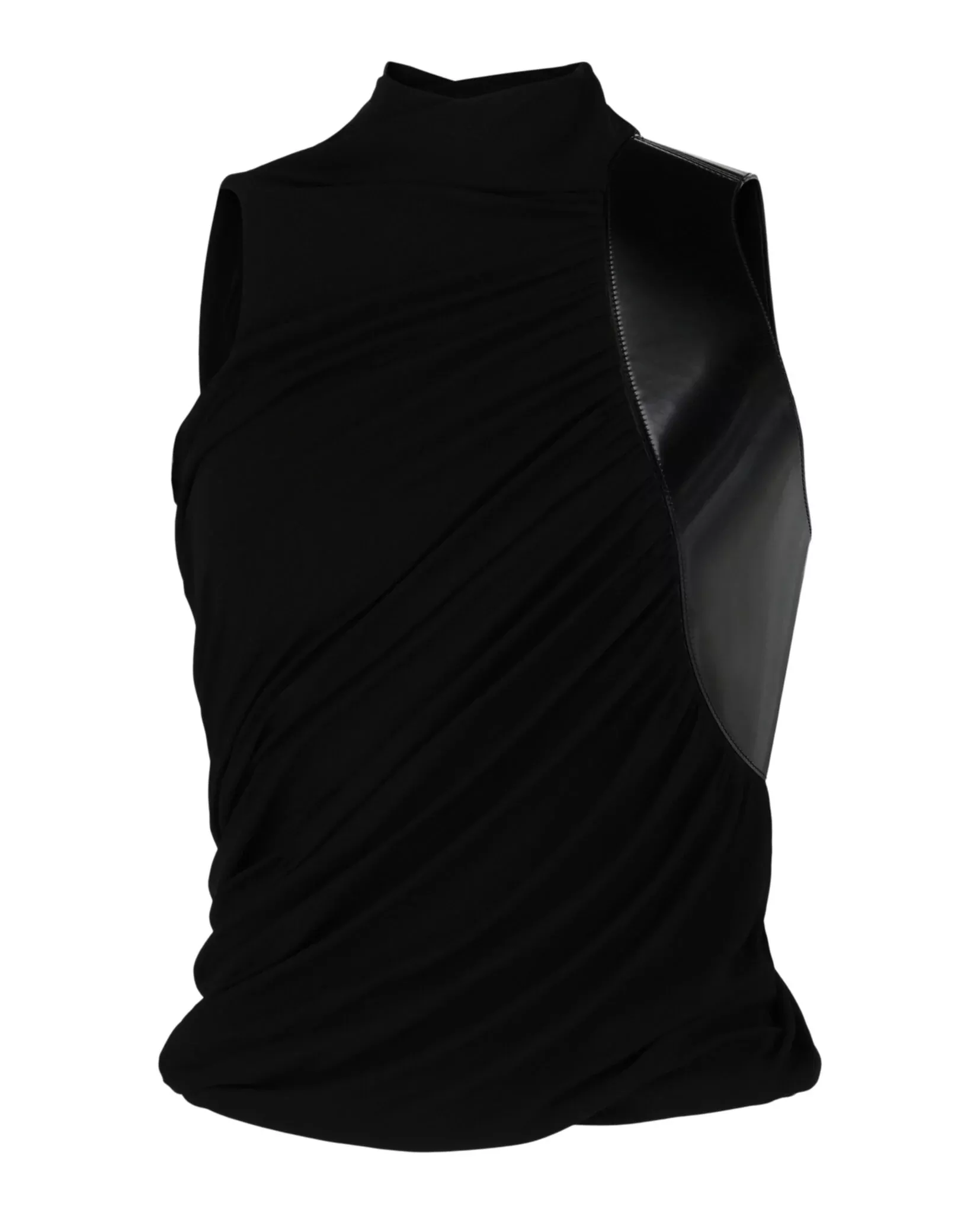 Ferragamo Womens Panelled Draped Top