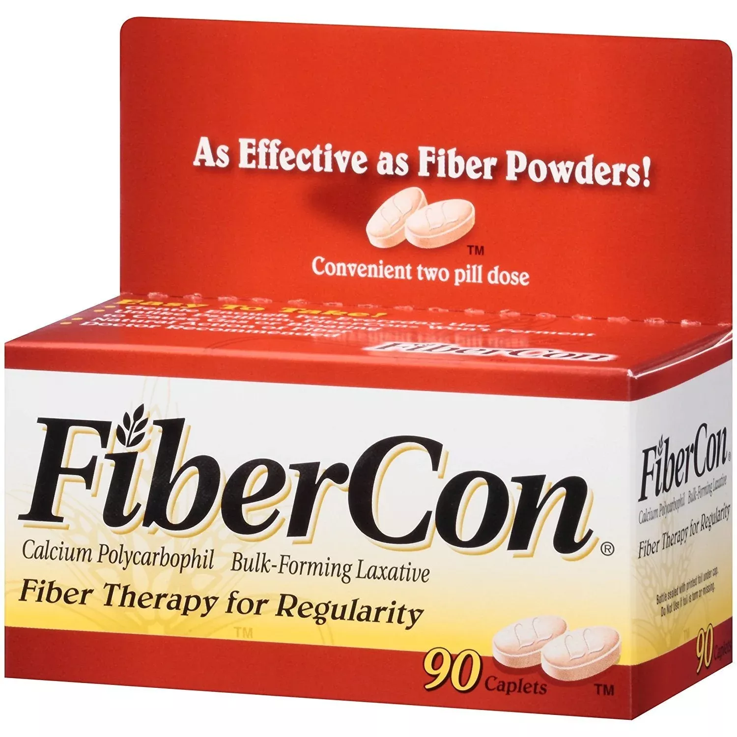 Fiber Con Therapy For Regularity (Calcium Polycarbophil) Caplets 90 Ct Box