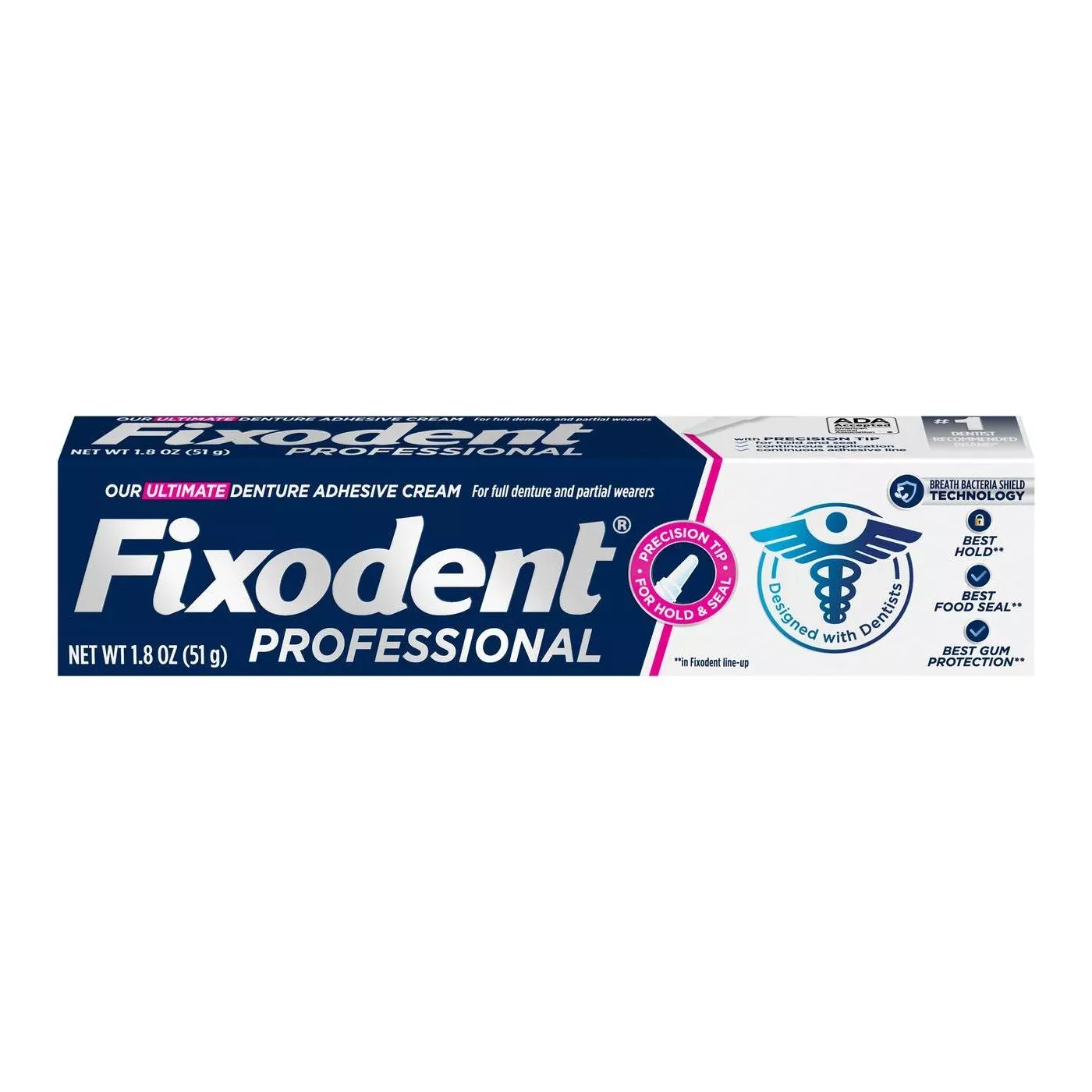 Fixodent Professional Ultimate Denture Adhesive Cream, 1.8 Oz