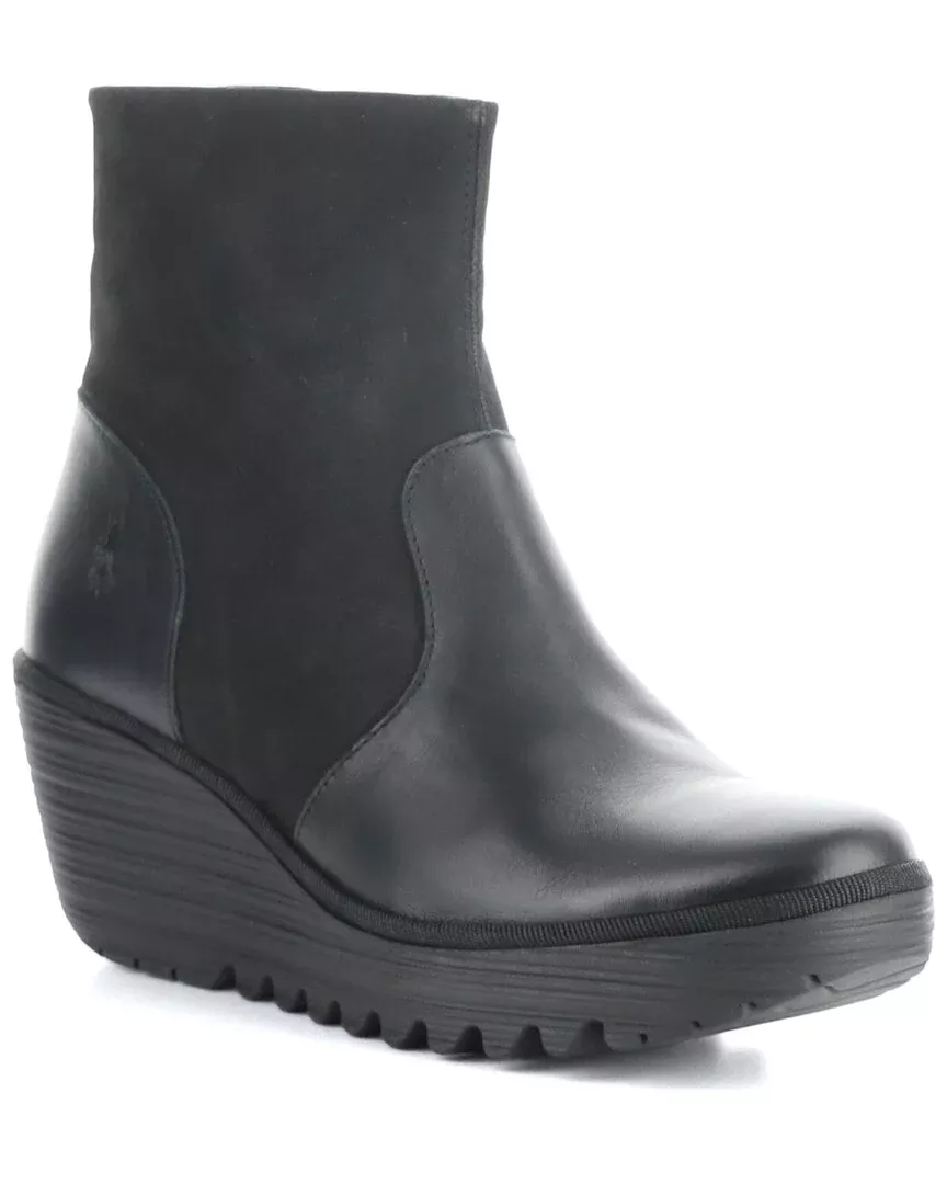 Fly London Yuxi Suede & Leather Boot