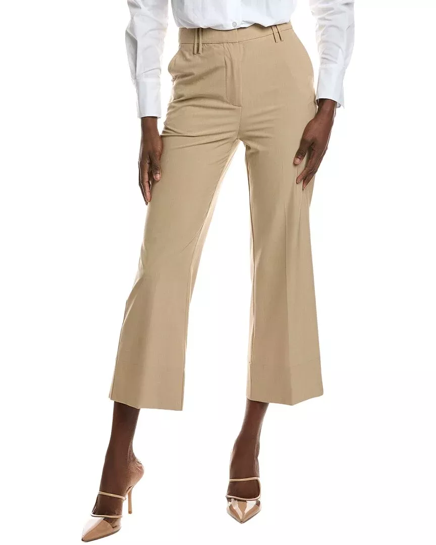 Ganni Drapey Melange Cropped Pant