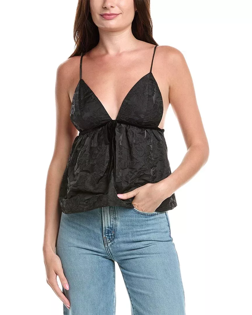 Ganni Jacquard Strap Top