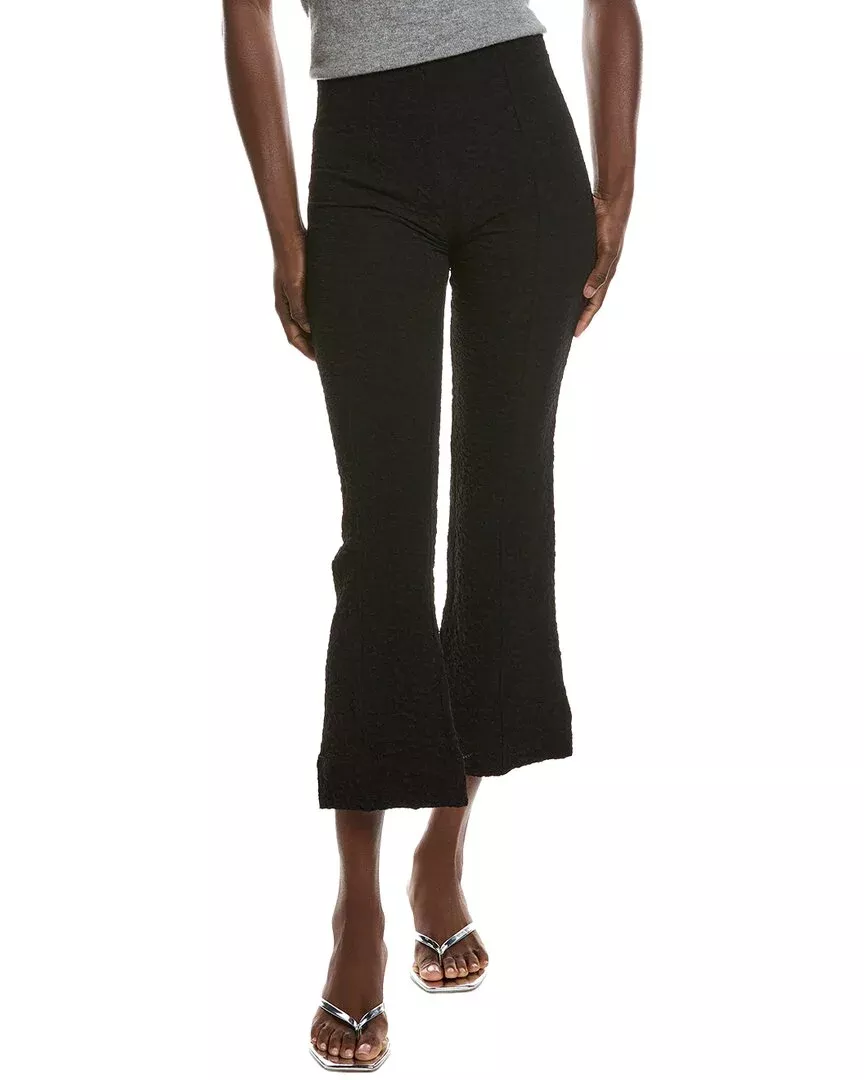 Ganni Textured Suiting Cropped Pant