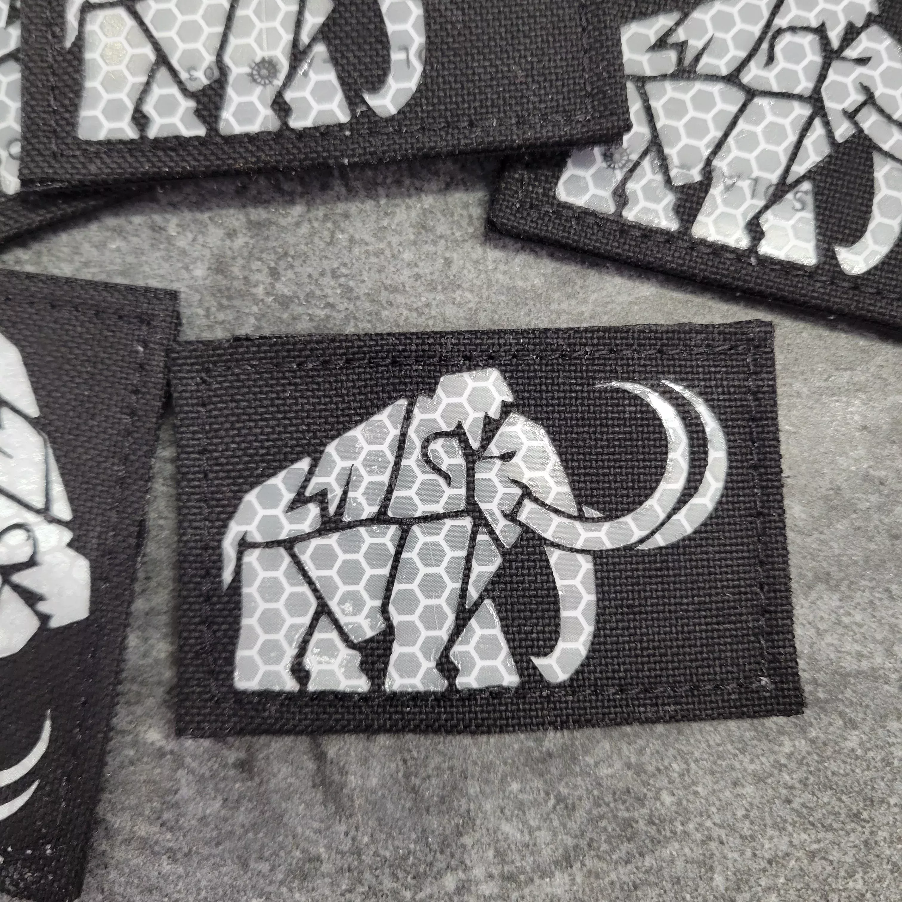 Geometric Mammoth Laser Cut Patch