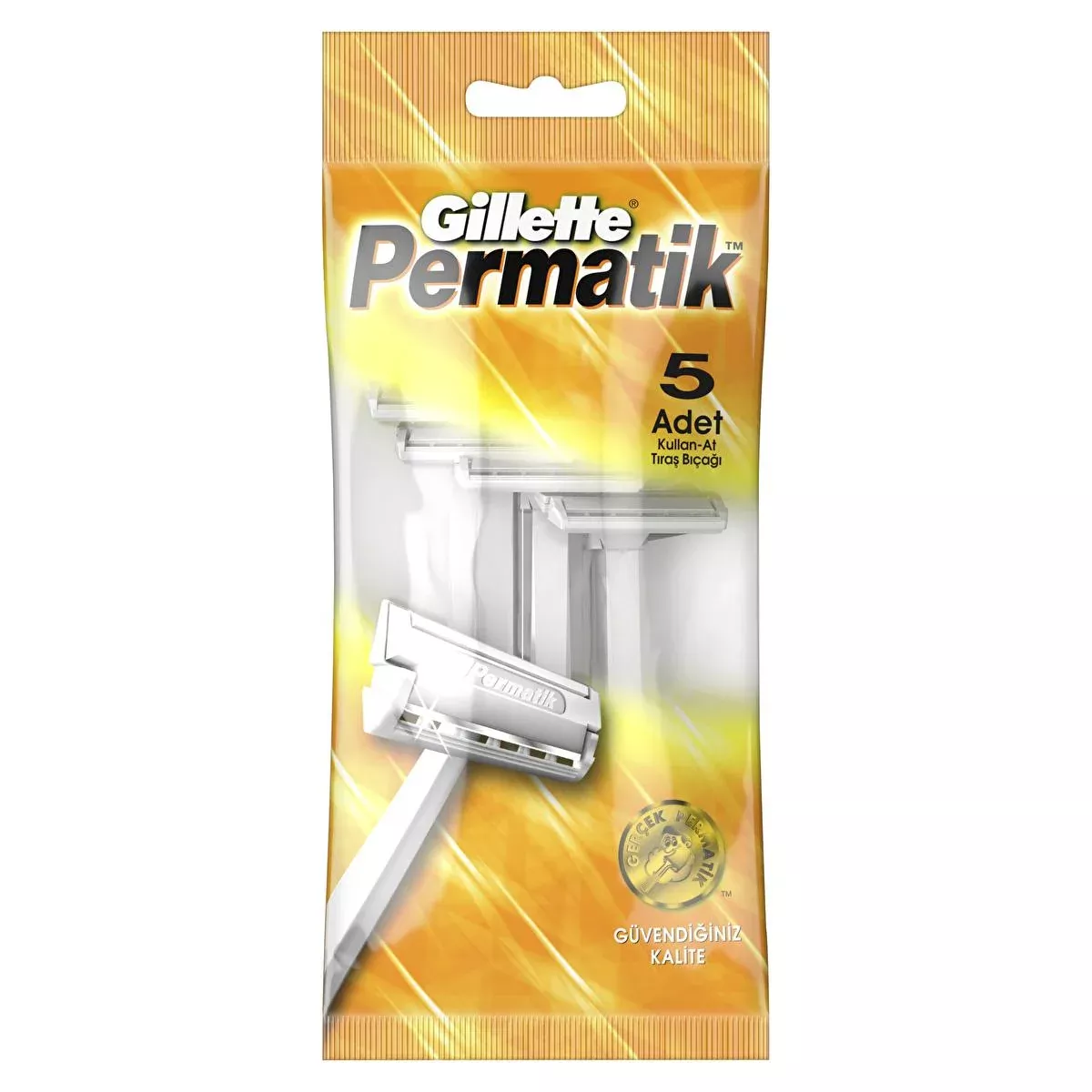 Gillette Permatik Disposable Razor Blades for Sensitive Skin - Pack of 5
