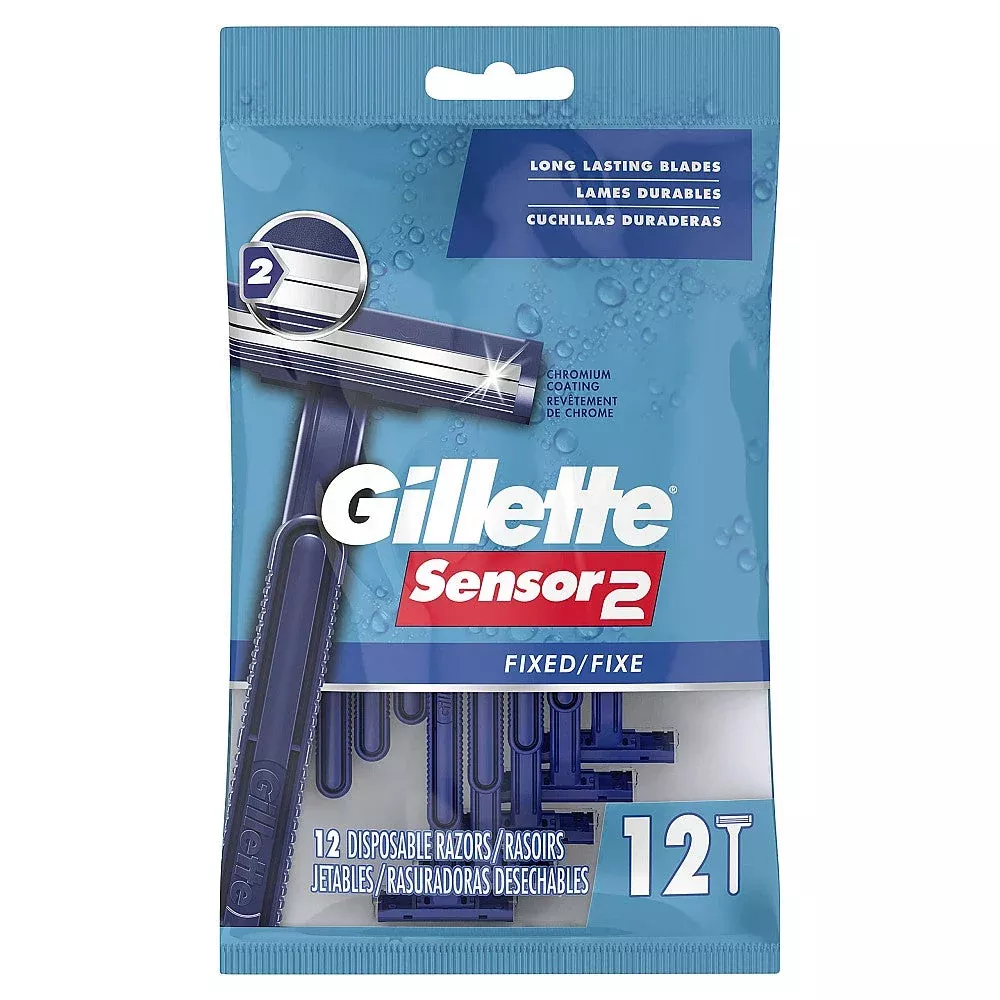 Gillette Sensor2 Fixed Head Disposable Razors