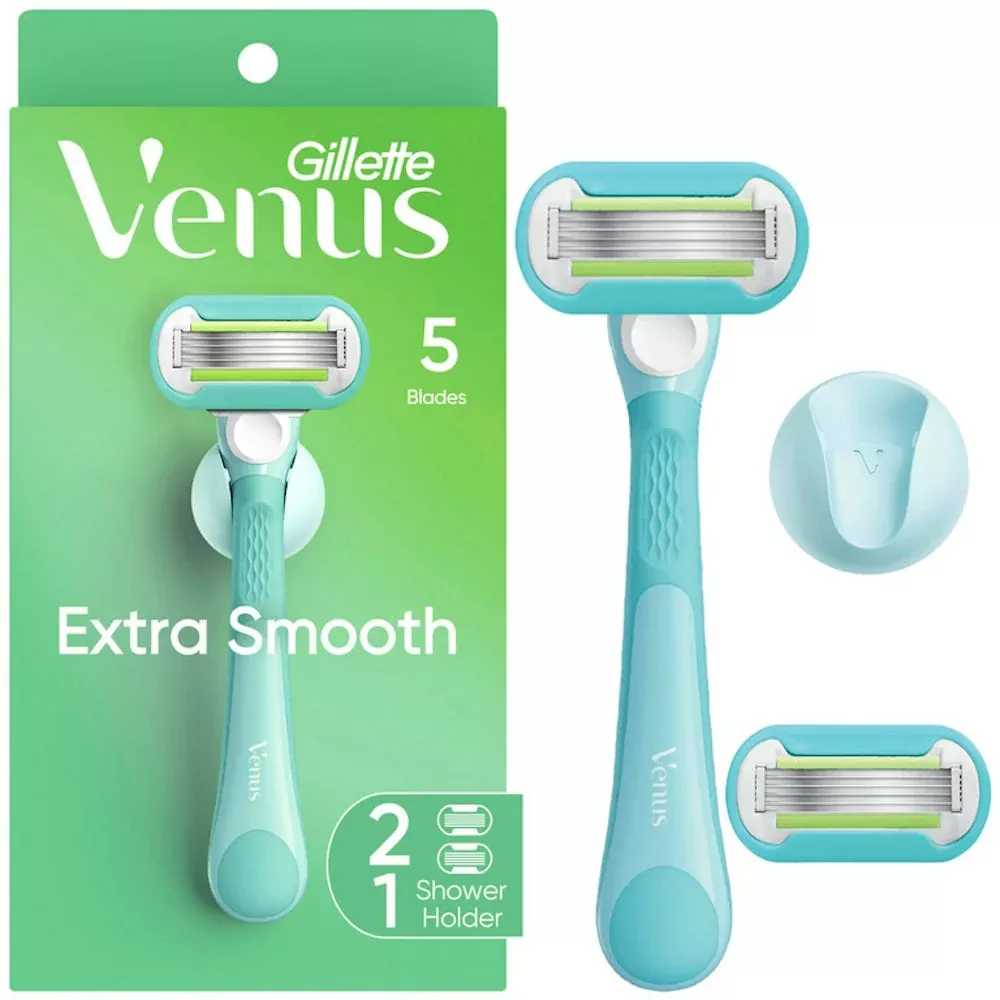 Gillette Venus Extra Smooth 5-Blade Razor with 2 Refill Cartridges