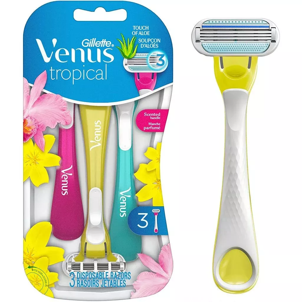 Gillette Venus Tropical-Scented Disposable Razor, 3-Pack