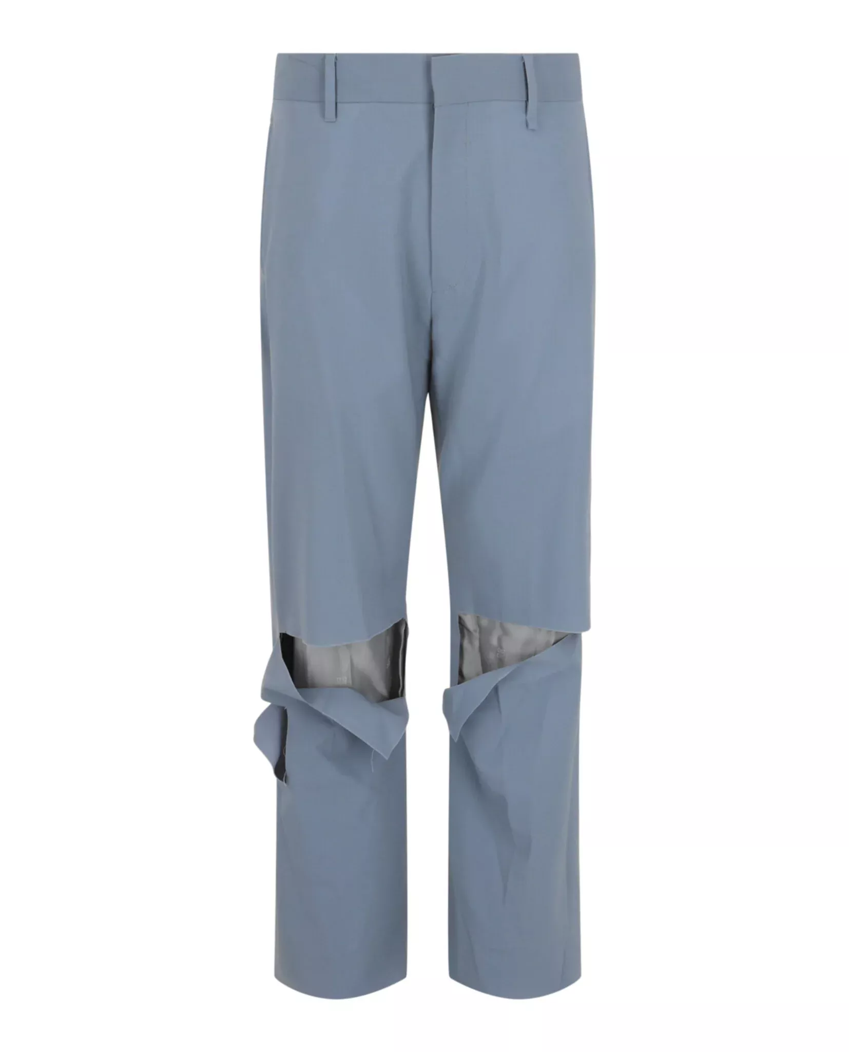 Givenchy Mens Destroyed Straight Fit Pants