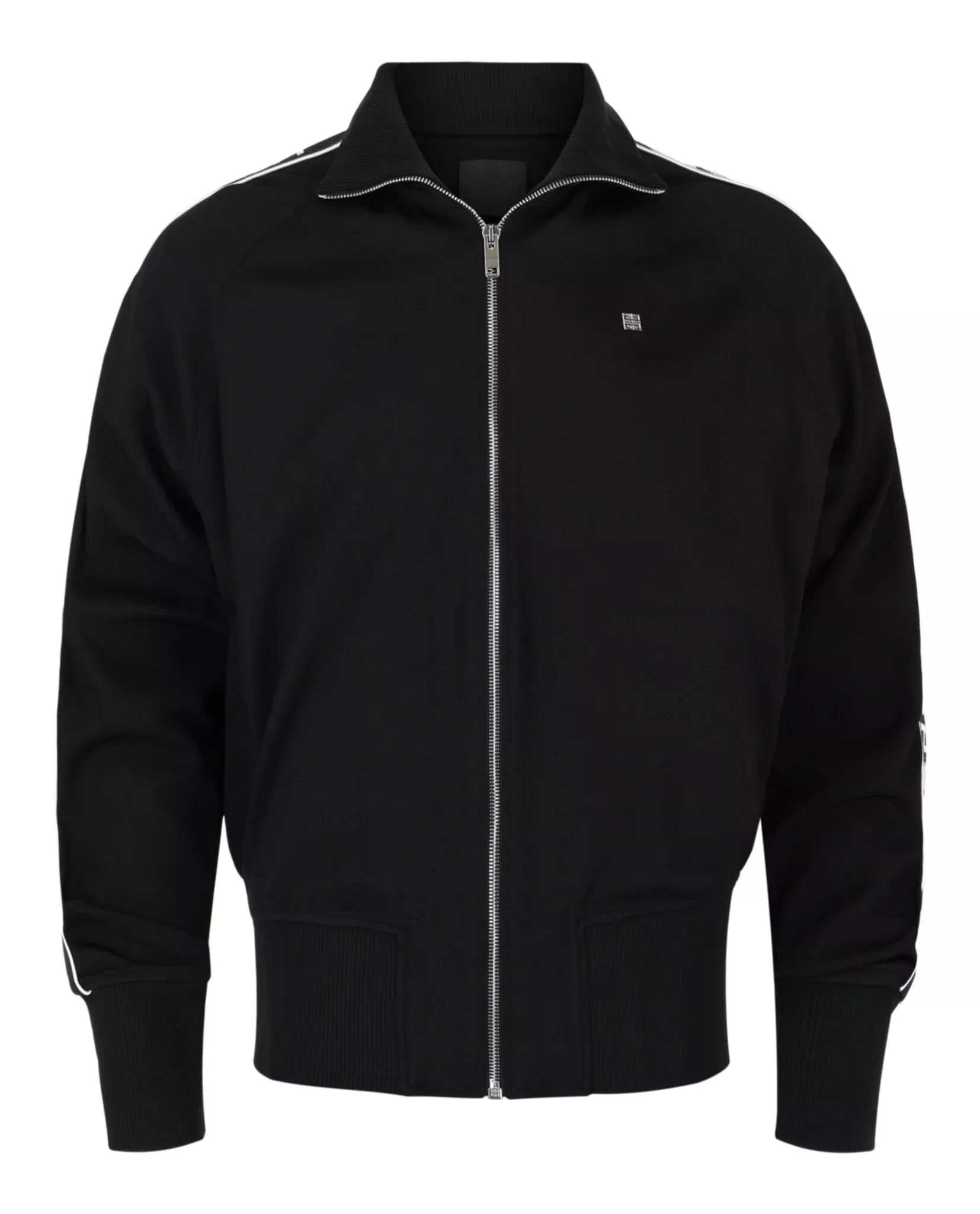 Givenchy Mens Logo Tape Zipped Jacket