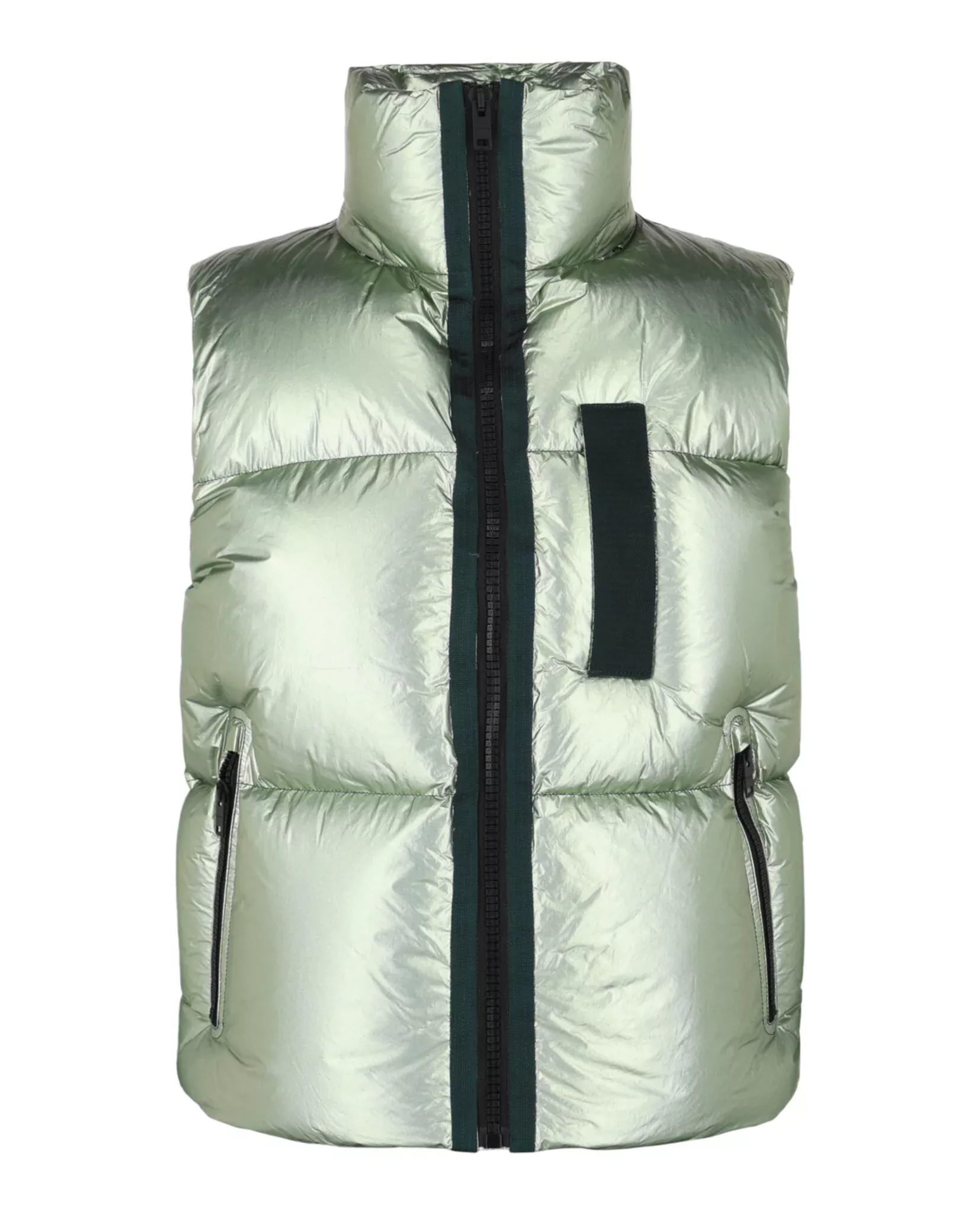 Givenchy Mens Metallic-Finish Down Puffer Vest