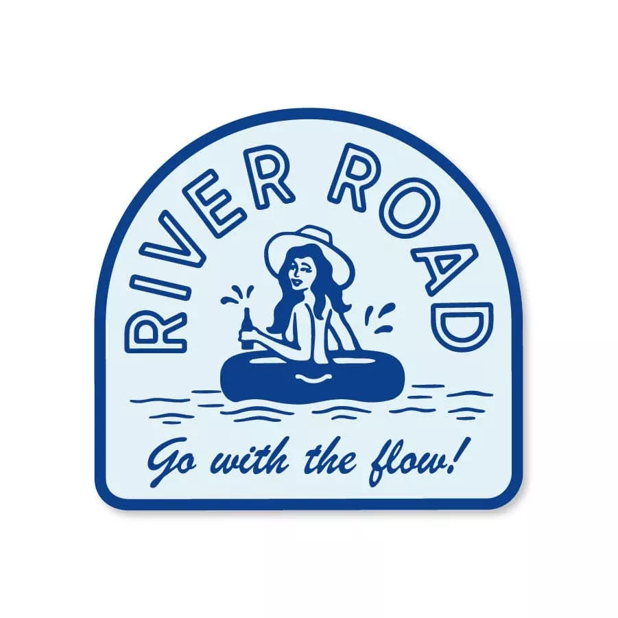Go With The Flow Sticker