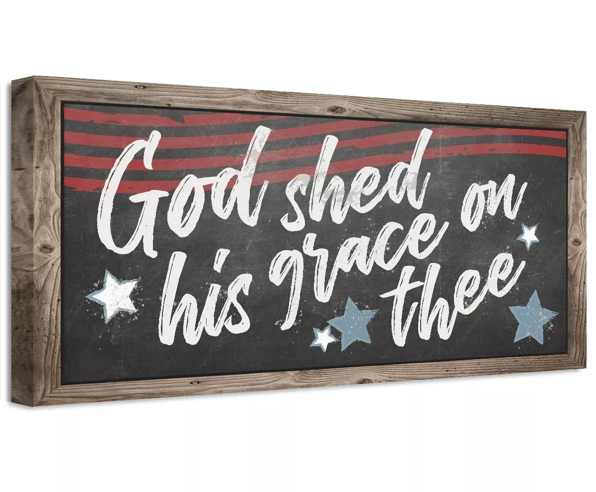 God Shed His Grace On Thee - Canvas