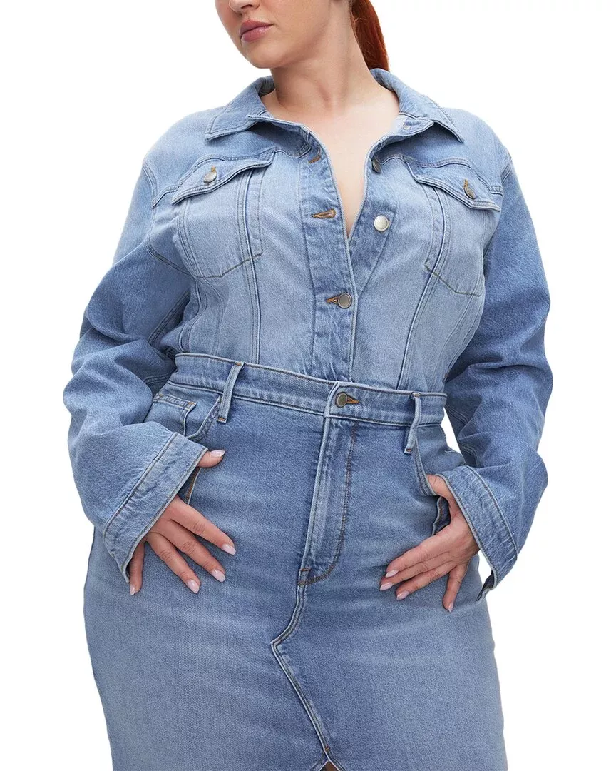 Good American Committed Denim Jacket