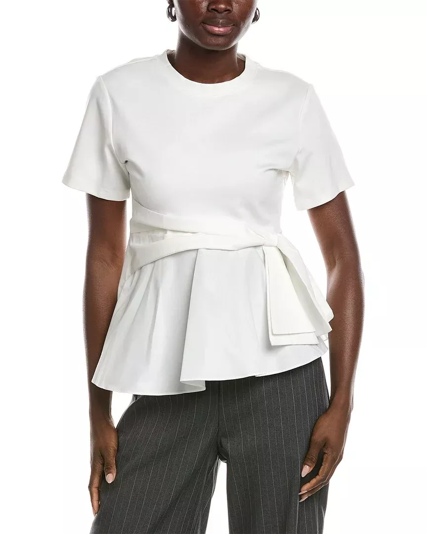 Gracia Crewneck Oversized Bow Top