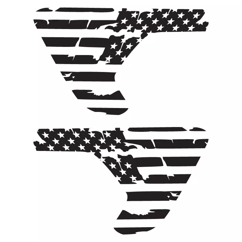 Grunge Flag Vent Decals