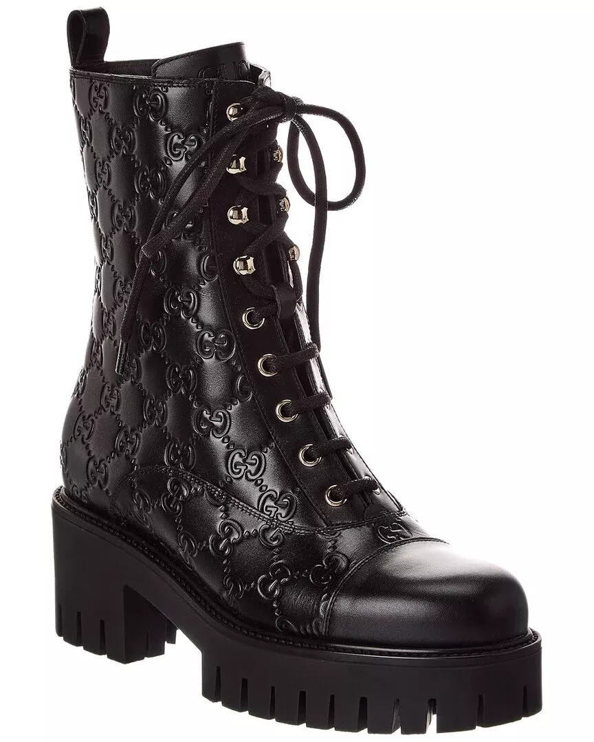 Gucci Gg Leather Bootie