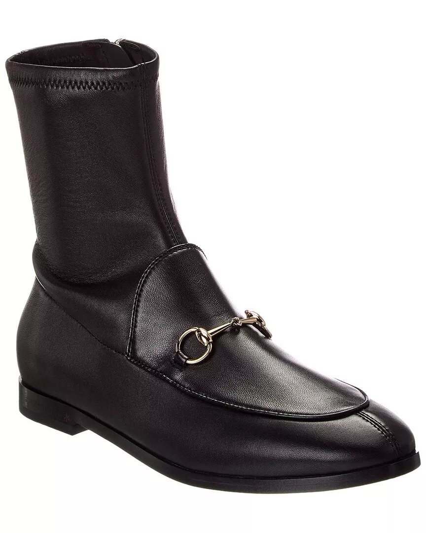 Gucci Jordaan Leather Bootie