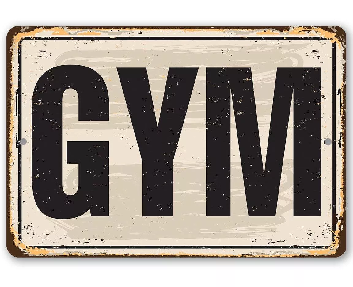 Gym - Metal Sign