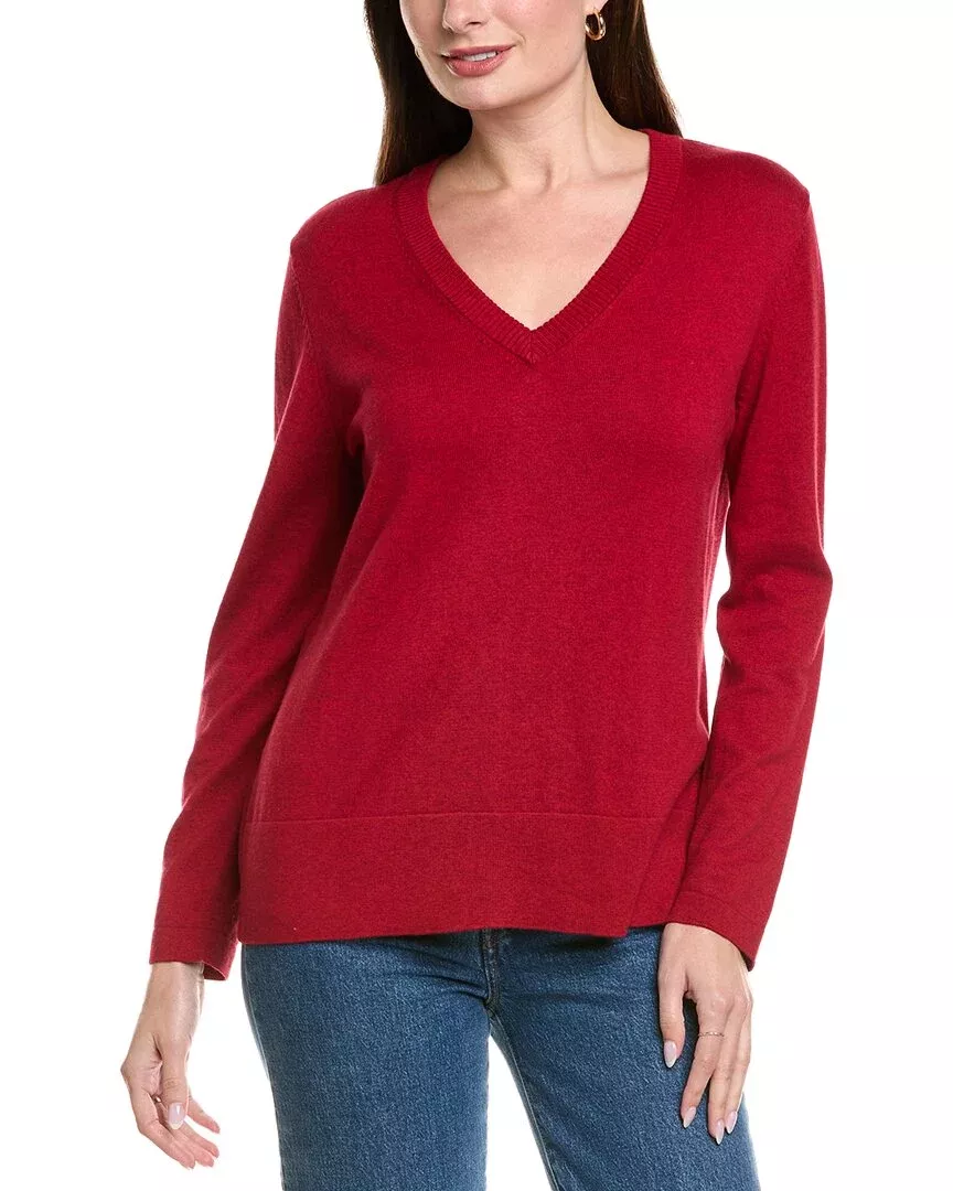 Hannah Rose Basic V-Neck Pullover