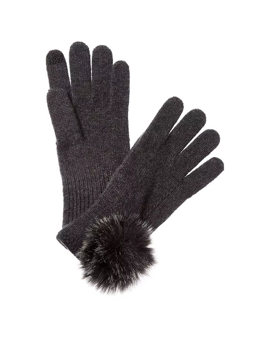 Hannah Rose Scallop Cashmere Gloves