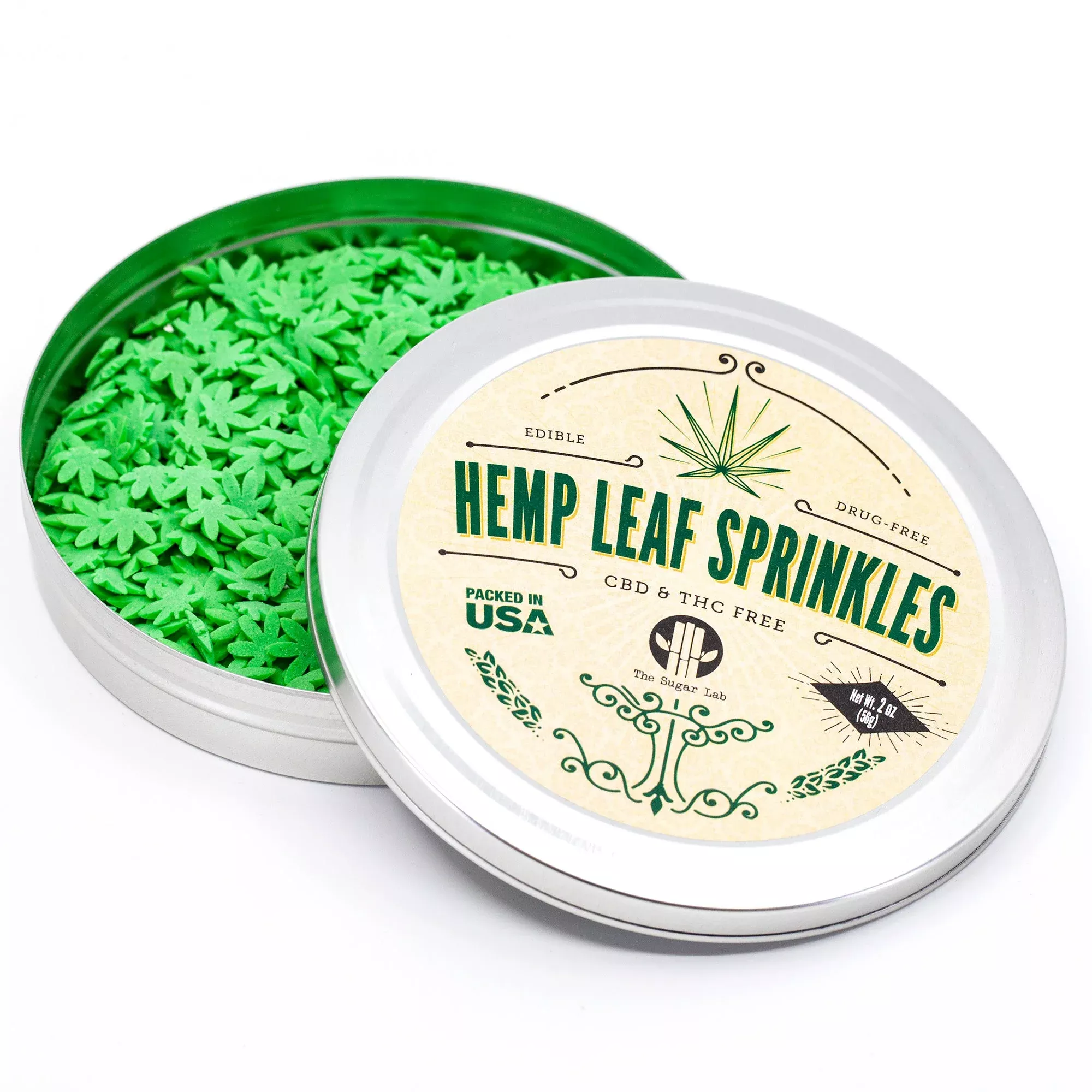 Hemp Leaf Sprinkles (CBD & THC Free)