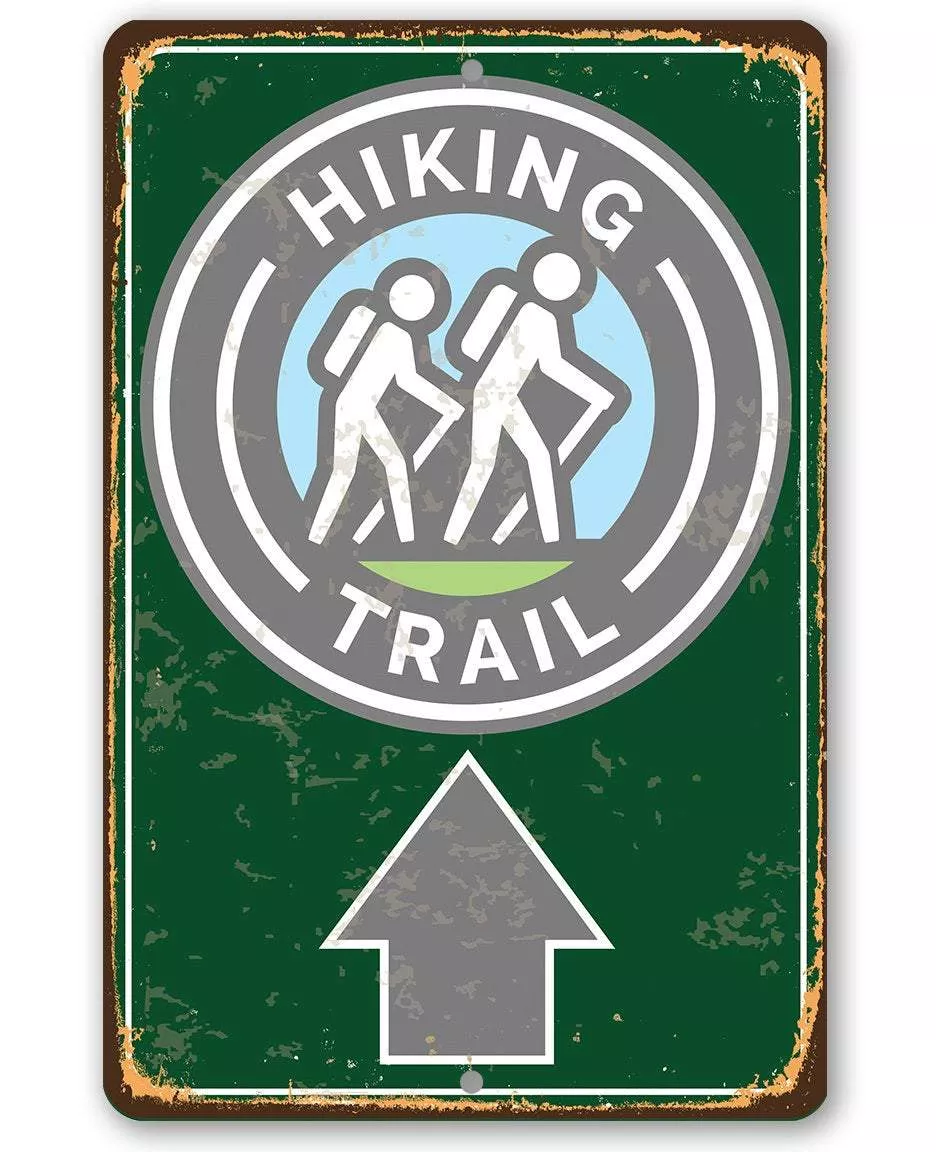 Hiking Trail - Metal Sign