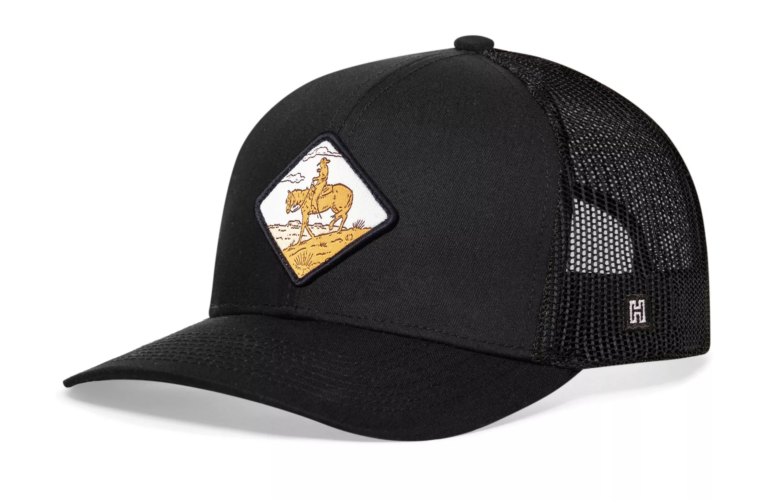 Horse & Cowboy Trucker Hat|Western Snapback