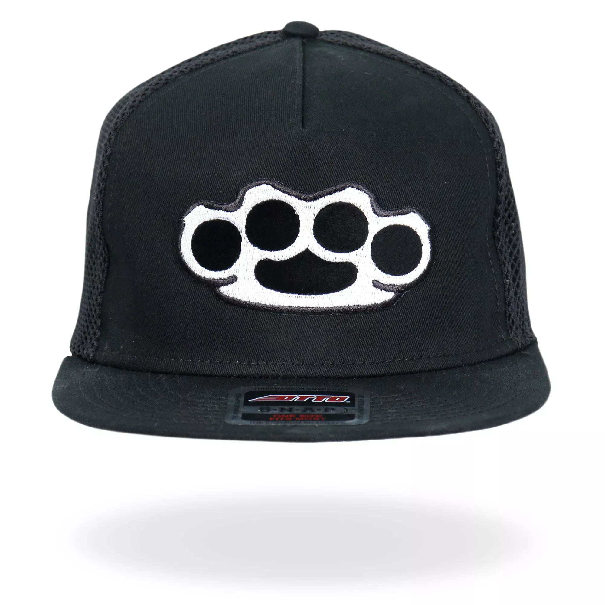 Hot Leathers Hardcore Knuckles Black Snap Back Hat GSH4008