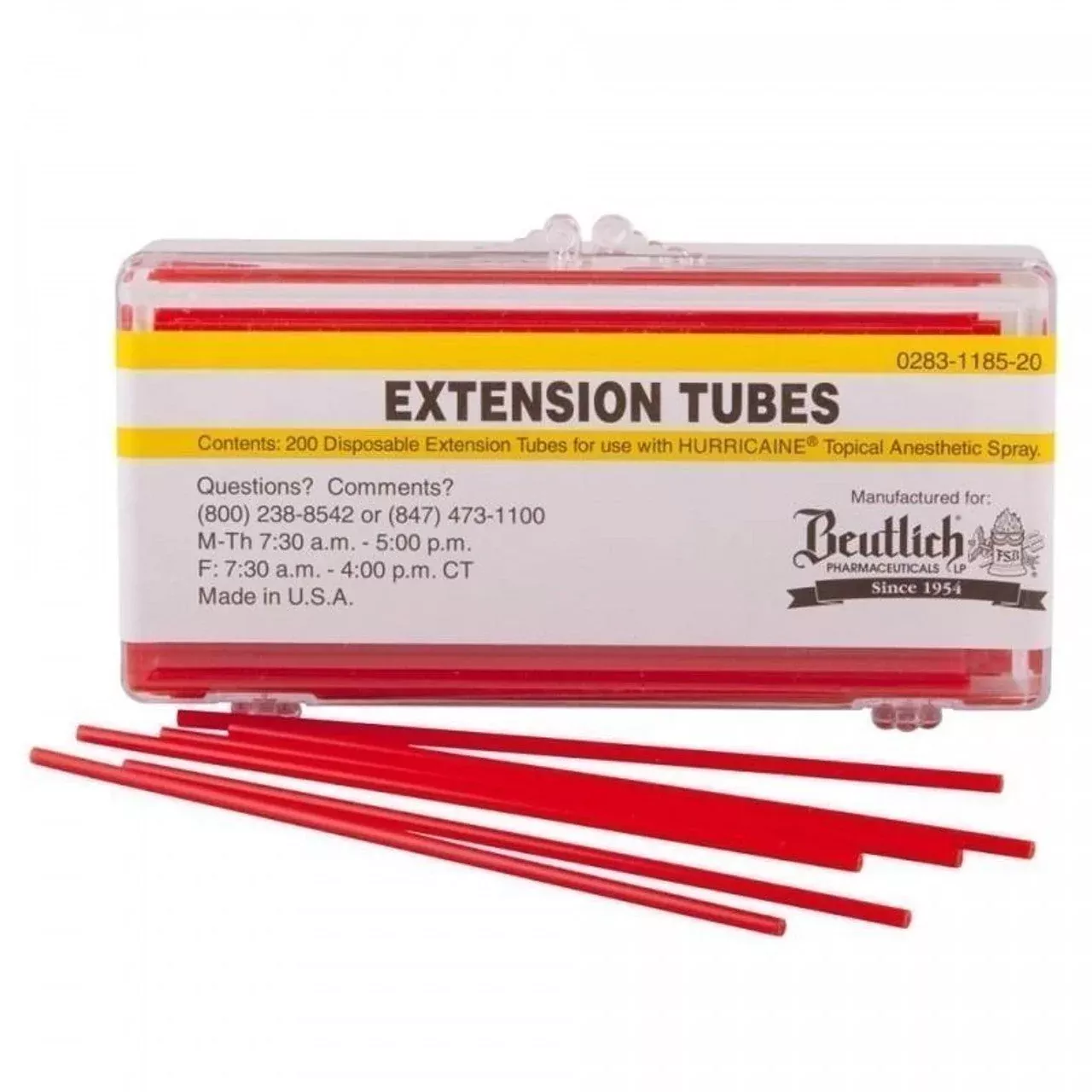 Hurricaine 20% Spray Disposable Extension Tubes