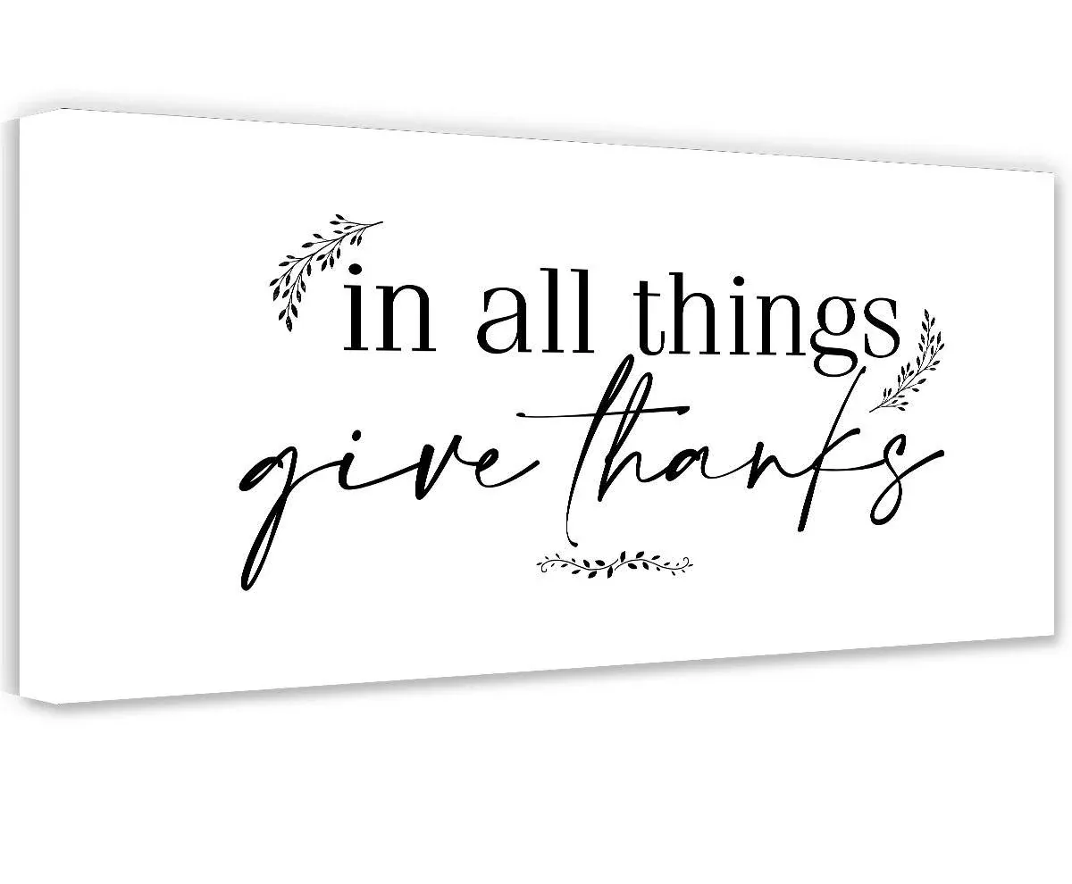 In All Things Give Thanks - Canvas