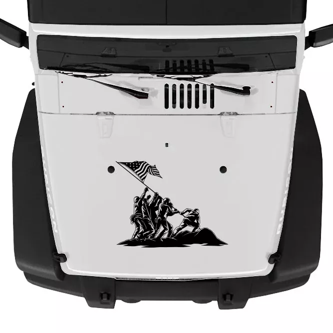 Iwo Jima Flag Raising Hood Graphic