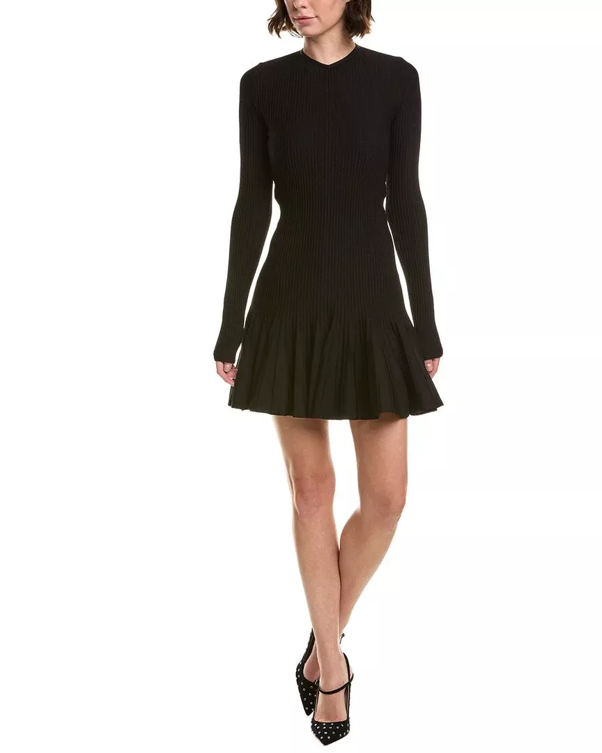 Khaite Mamie Pleated Mini Dress