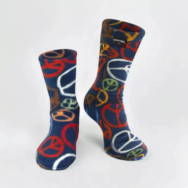Kids' Fleece Socks - Peace