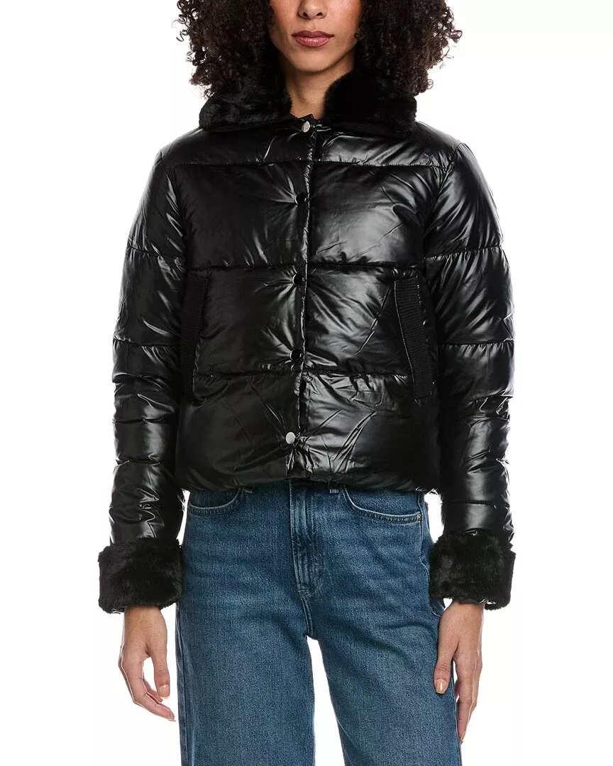 La Fiorentina Metallic Puffer Jacket