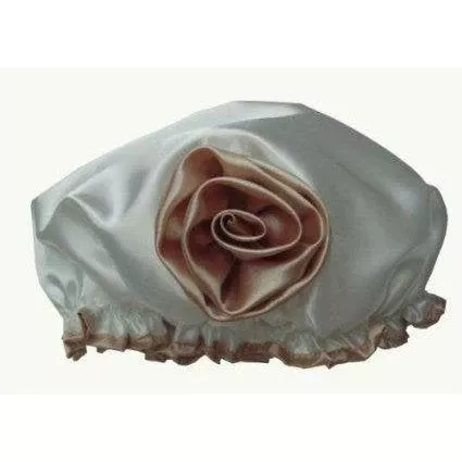 LA Indulgence "Ivory Elegance" Shower Cap