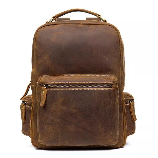 The Langley Backpack | Genuine Vintage Leather Backpack
