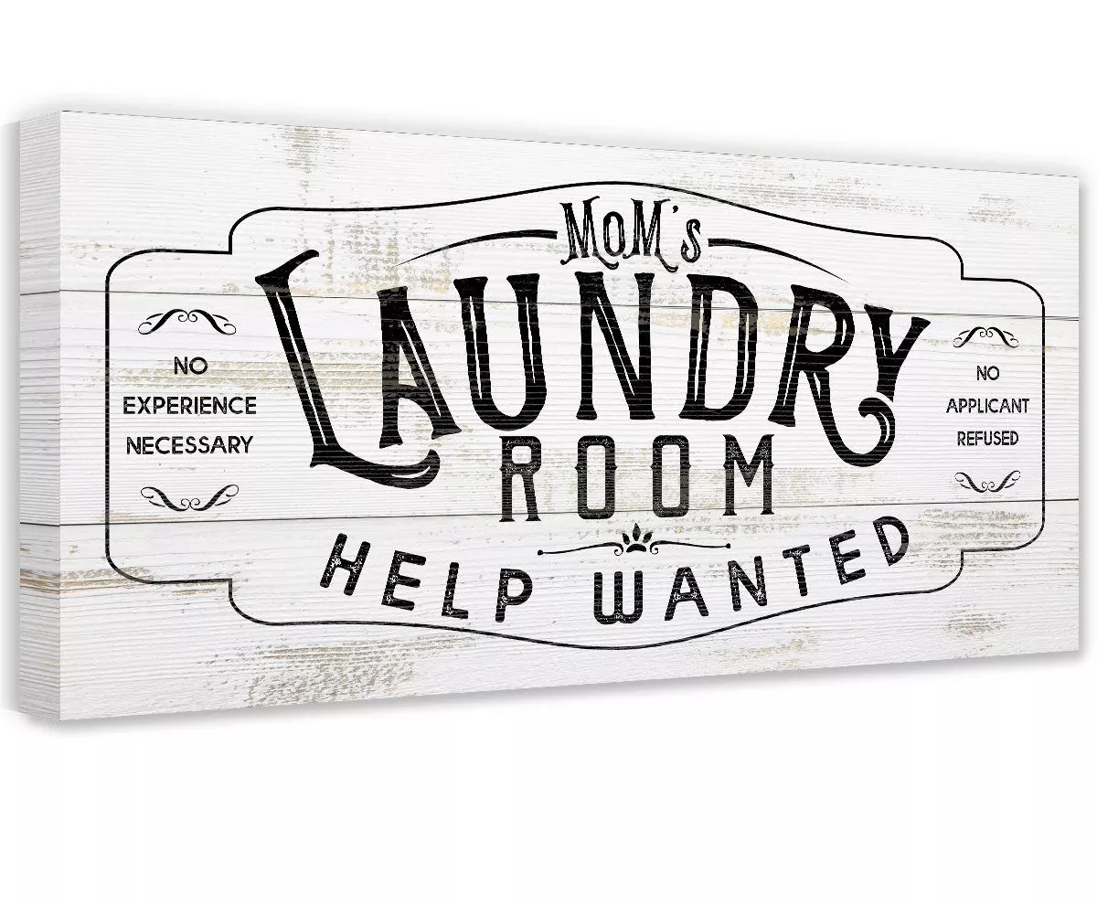 Laundry Room Help Wanted 2 - Canvas