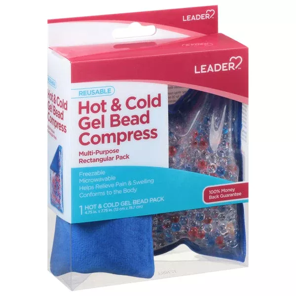 Leader Multipurpose Gel Bead Compress – Hot & Cold – Reusable