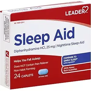 Leader Night Time SleepAid25Mg Softgels 12