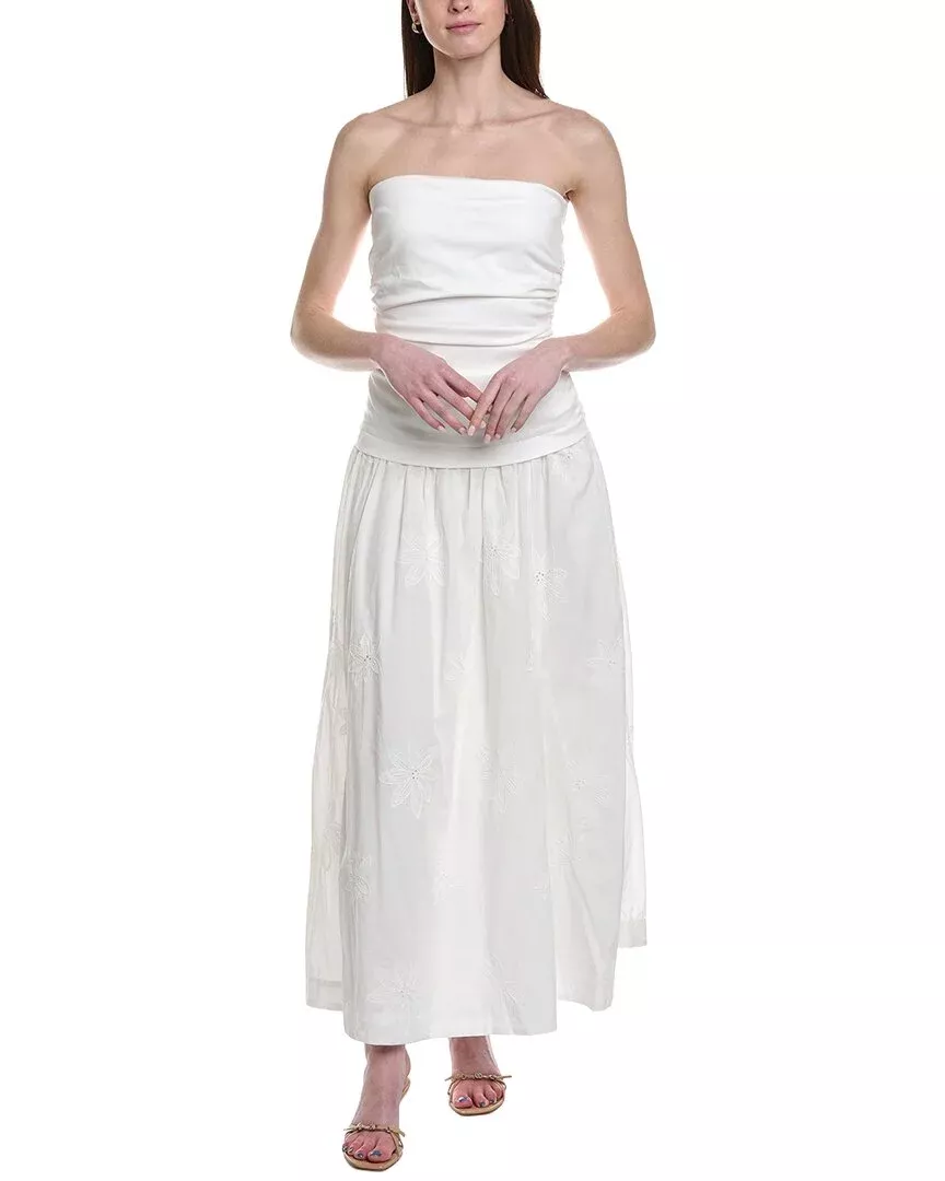 Line & Dot Emberly Mixed Media Dress